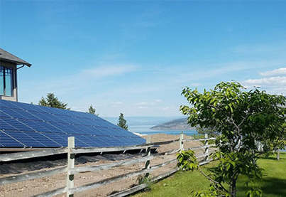 A última entrega de painéis solares